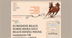 Desktop Screenshot of kurriminebeachhorserides.info